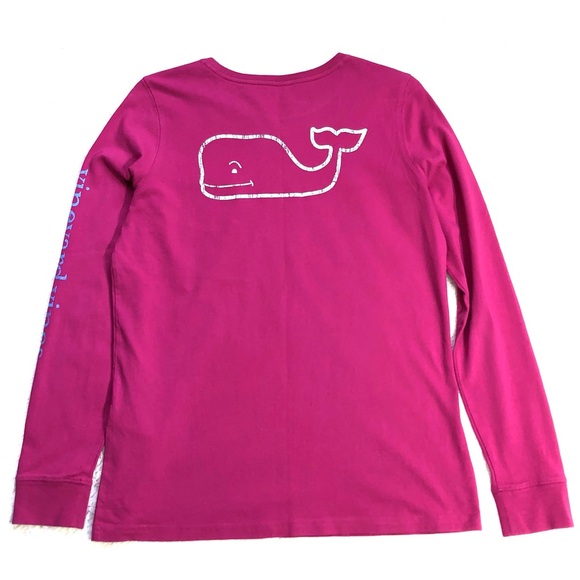 Vineyard Vines Tri-Colour Whale Long Sleeve Pocket Tee - Picture 5 of 12